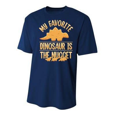 My Favorite Dinosaur Is The Nugget Youth Performance Sprint T-Shirt