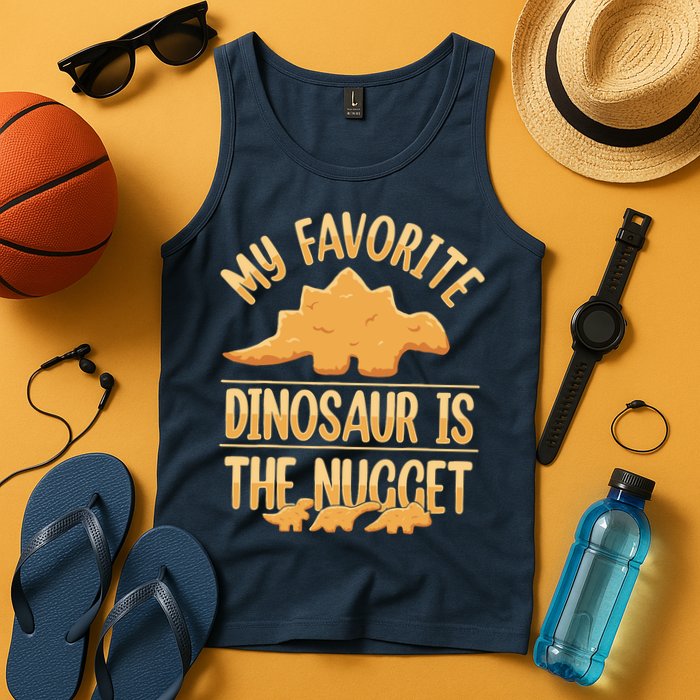 My Favorite Dinosaur Is The Nugget Tank Top