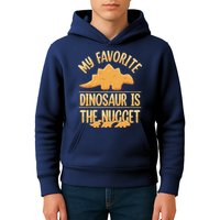 My Favorite Dinosaur Is The Nugget Kids Hoodie
