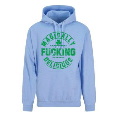 Magically Fucking Delicious Funny St Patricks Day Unisex Surf Hoodie