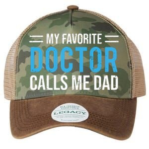 My Favorite Doctor Calls Me Dad Cute Father Legacy Tie Dye Trucker Hat