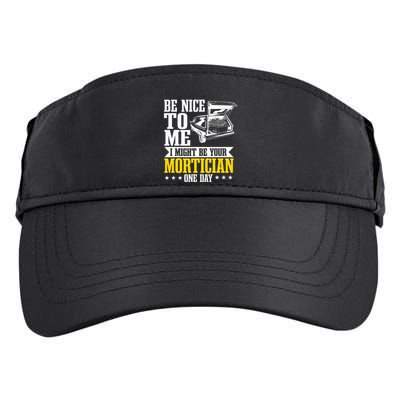 Mortician Funeral Director Undertaker Casket Be Nice Adult Drive Performance Visor