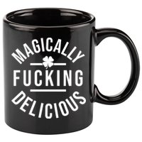 Magically Fucking Delicious St Patrick's Day Funny 11oz C Handle Ceramic Mug