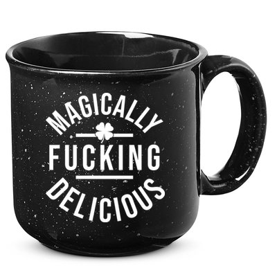 Magically Fucking Delicious St Patrick's Day Funny 15oz Campfire Ceramic Mug