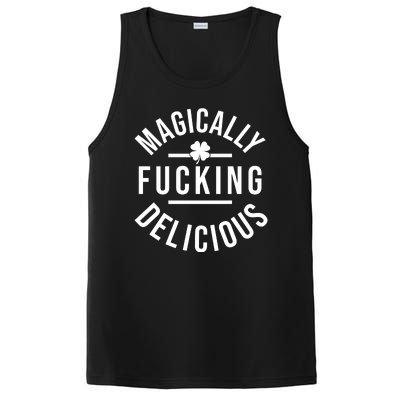 Magically Fucking Delicious St Patrick's Day Funny PosiCharge Competitor Tank