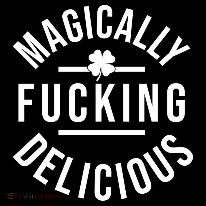 Magically Fucking Delicious St Patrick's Day Funny Short Acrylic Beanie