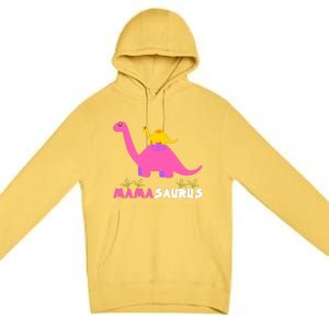 Mamasaurus Funny Dinosaur Mama Saurus Dinosaur Mom Mother Premium Pullover Hoodie