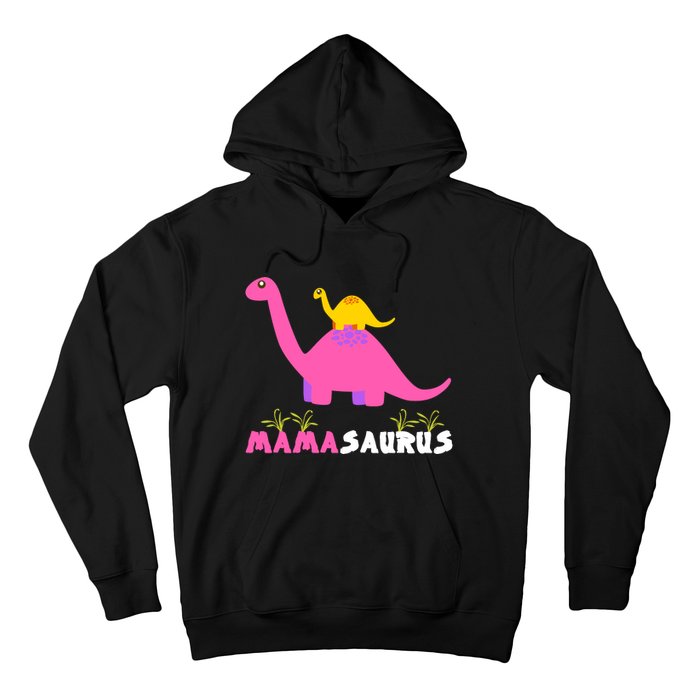 Mamasaurus Funny Dinosaur Mama Saurus Dinosaur Mom Mother Hoodie