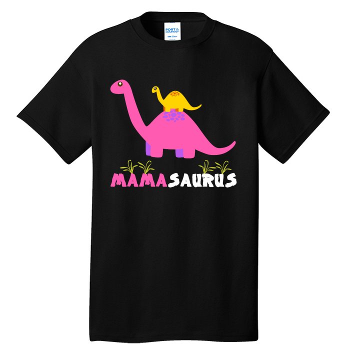 Mamasaurus Funny Dinosaur Mama Saurus Dinosaur Mom Mother Tall T-Shirt