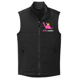 Mamasaurus Funny Dinosaur Mama Saurus Dinosaur Mom Mother Collective Smooth Fleece Vest