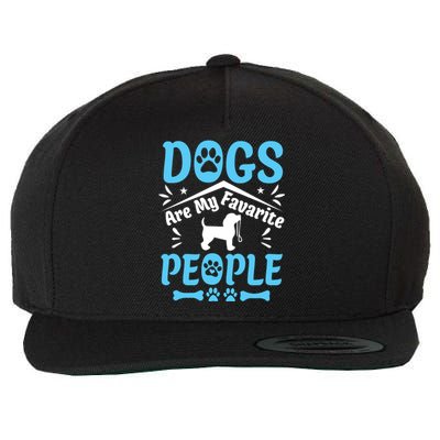 My Favourite Dog Wool Snapback Cap