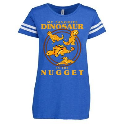 My Favorite Dinosaur Nugget Nugget Lover Chicken Nuggets Enza Ladies Jersey Football T-Shirt