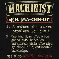 Machinist Funny Dictionary Definition Ladies PosiCharge Tri-Blend Wicking Tank