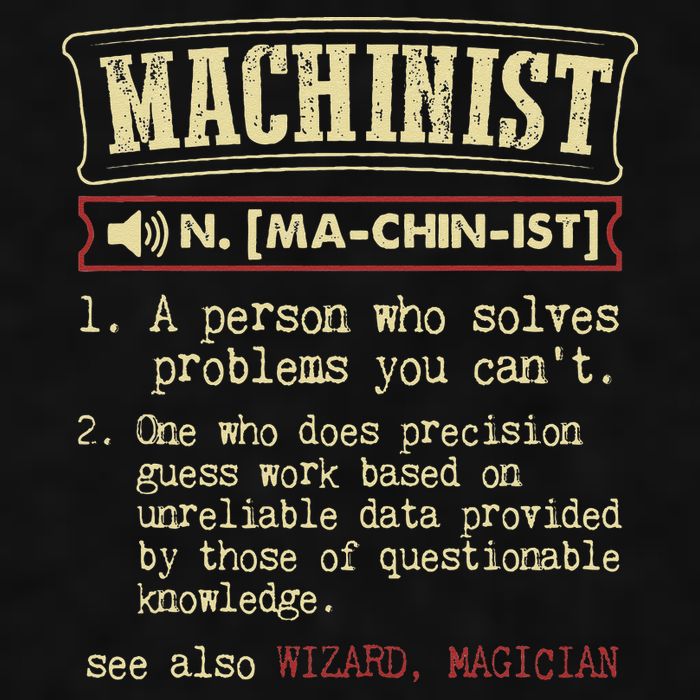Machinist Funny Dictionary Definition Ladies PosiCharge Tri-Blend Wicking Tank