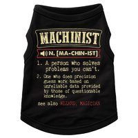 Machinist Funny Dictionary Definition Doggie Tank