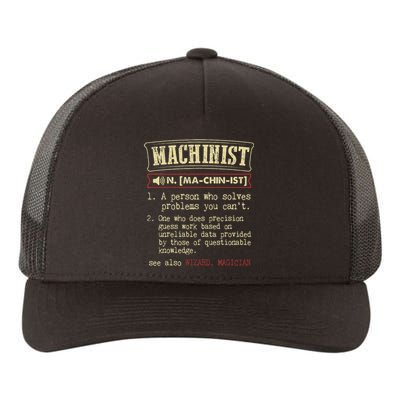 Machinist Funny Dictionary Definition Yupoong Adult 5-Panel Trucker Hat