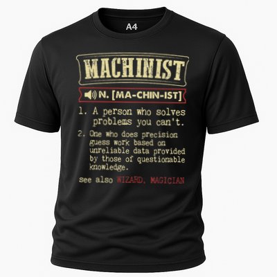 Machinist Funny Dictionary Definition Performance Shirt