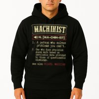 Machinist Funny Dictionary Definition Hoodie