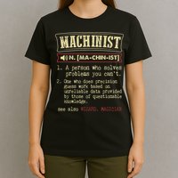 Machinist Funny Dictionary Definition T-Shirt