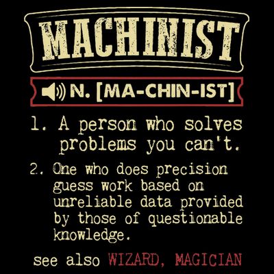 Machinist Funny Dictionary Definition T-Shirt
