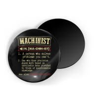 Machinist Funny Dictionary Definition Magnet
