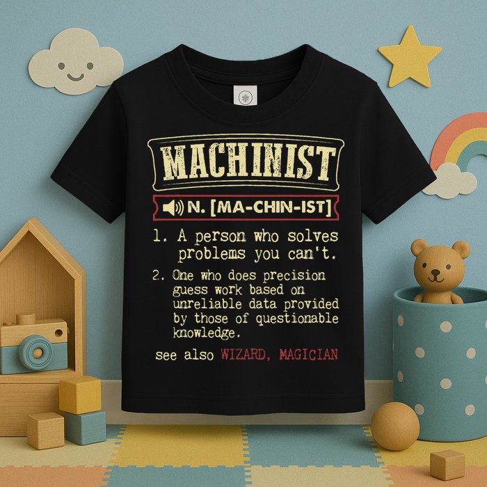 Machinist Funny Dictionary Definition Toddler T-Shirt