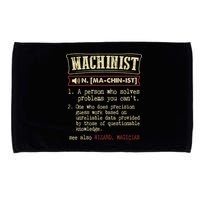 Machinist Funny Dictionary Definition Microfiber Hand Towel