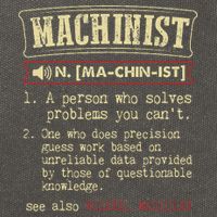 Machinist Funny Dictionary Definition Cotton Canvas Backpack