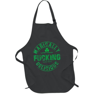 Magically Fucking Delicious Funny Shamrock St. Patricks Day Apron