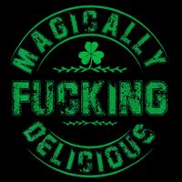 Magically Fucking Delicious Funny Shamrock St. Patricks Day Short Acrylic Beanie