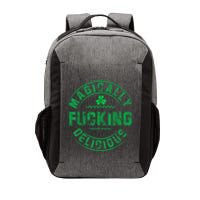 Magically Fucking Delicious Funny Shamrock St. Patricks Day Vector Backpack