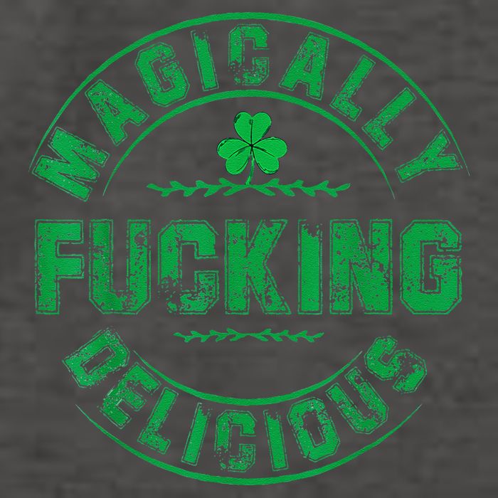 Magically Fucking Delicious Funny Shamrock St. Patricks Day Vector Backpack