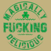Magically Fucking Delicious Funny Shamrock St. Patricks Day Button