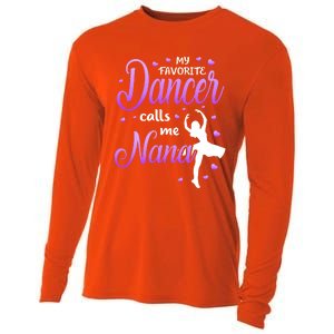 My Favorite Dancer Calls Me Nana Dance Grandma Grand Gift Cooling Performance Long Sleeve Crew