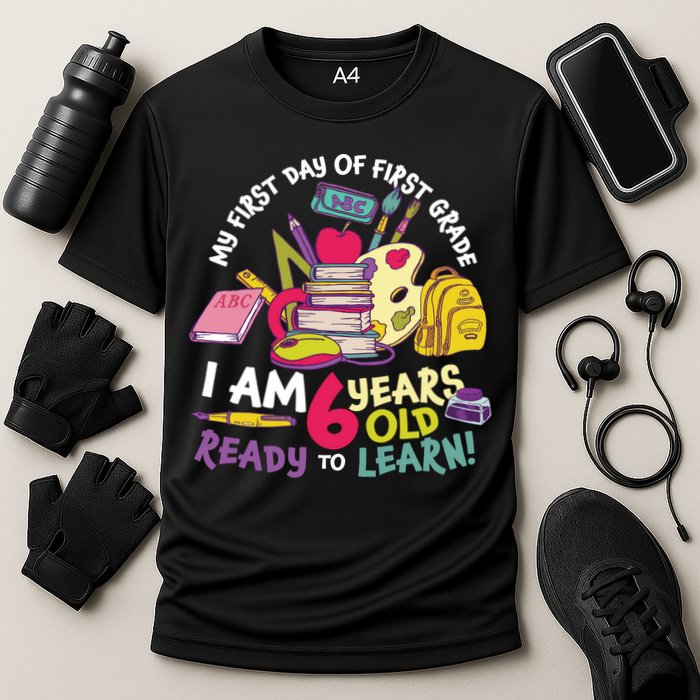 My First Day Of 1st Grade Back To School Performance Shirt