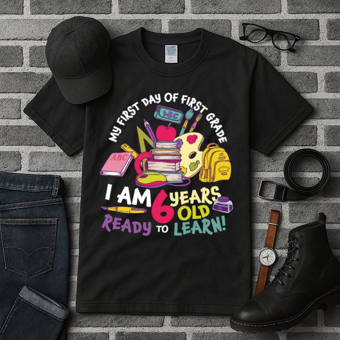 My First Day Of 1st Grade Back To School Tall T-Shirt