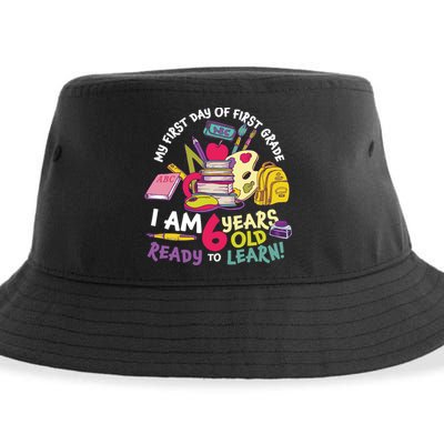 My First Day Of 1st Grade Back To School Sustainable Bucket Hat