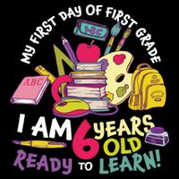 My First Day Of 1st Grade Back To School 16 in Basic Backpack