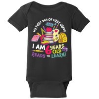 My First Day Of 1st Grade Back To School Baby Bodysuit