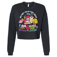 My First Day Of 1st Grade Back To School Cropped Pullover Crew