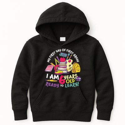 My First Day Of 1st Grade Back To School Kids Hoodie