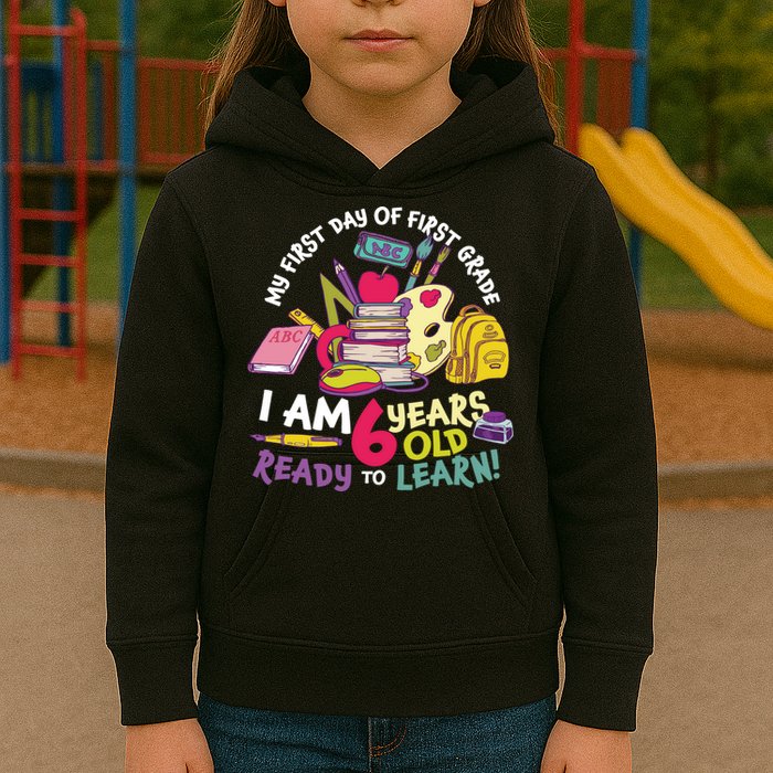 My First Day Of 1st Grade Back To School Kids Hoodie