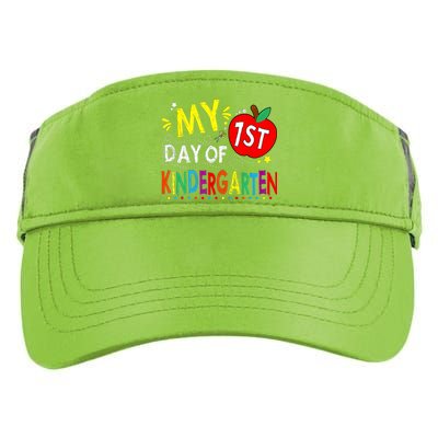 My First Day Of Kindergarten 1st Day Of Kindergarten Adult Drive Performance Visor