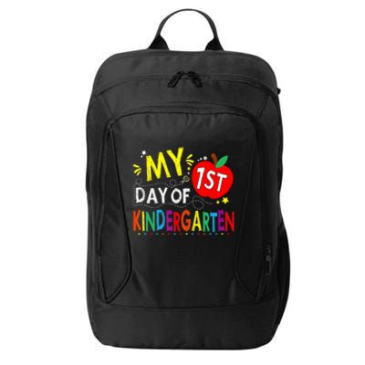 My First Day Of Kindergarten 1st Day Of Kindergarten City Backpack