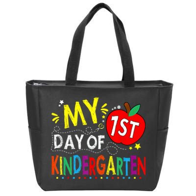 My First Day Of Kindergarten 1st Day Of Kindergarten Zip Tote Bag