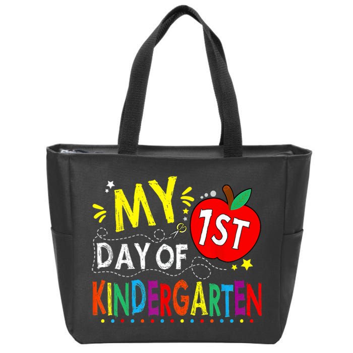 My First Day Of Kindergarten 1st Day Of Kindergarten Zip Tote Bag