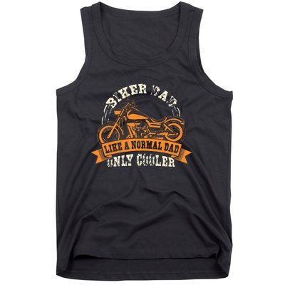 Motorcycle FatherS Day Gift For Fathers Biker Dad Tank Top