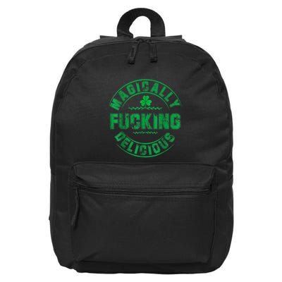 Magically Fucking Delicious Shamrock St. Patricks Day 16 in Basic Backpack