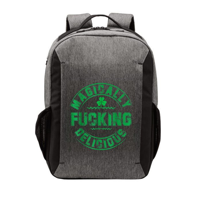 Magically Fucking Delicious Shamrock St. Patricks Day Vector Backpack