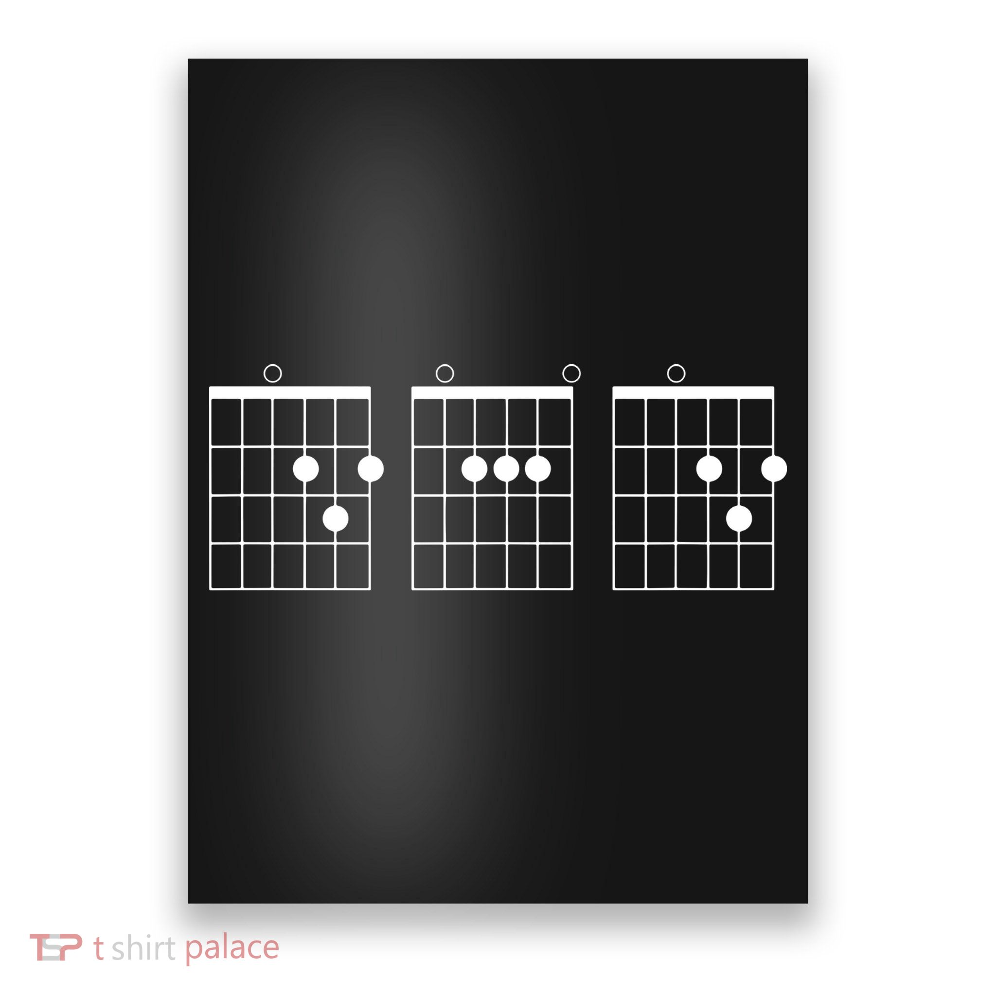 Mens Fathers Day Gift Dad Guitar Chord Poster